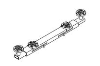 TRAVERSE D&#039;ESSIEU TELESCOPIQUE ATXS 2 DIAM GOUJON 35MM