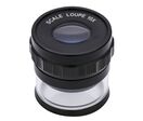 Loupe de mesure de précision 10 x avec bague de mise au point et échelle graduée 0,1 mm - loupe d'atelier Limit SCALELOUPE
