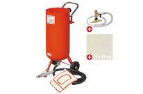 Sableuse mobile pro 75L + kit bicarbonate de soudage et 50kg d&amp;#039;abrasifs MW Tools CAT02010PACK2