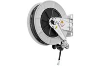 Enrouleur d&amp;#039;eau chaude 18 m Ø 3/8 200 bars Inox 304 ABS avec enroulement automatique et support mural fixe Raasm RA.9432.302