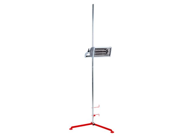 Sécheur infrarouge mobile (1kW) avec règlement de temps et support : NTOOLS FDS1000