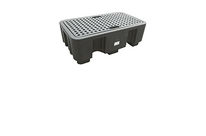 Bac de rétention en polyéthylène pour 2 fûts : 446150.119