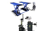 Démonte pneu 22″ + Équilibreuse manuelle 24″ + Pont ciseaux | Pack Garage EASY