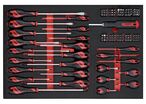 Jeu de tournevis et embouts Foam4x4 tray PLAT- PH- PZ- TX- TPX- HEX- GR 122 pièces Teng Tools TTEMD122N