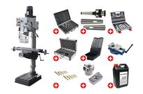 Pack Perceuse-fraiseuse à colonne 3 avances automatique perçage jusqu&amp;#039;à ø 32 mm CM4/M16 1,5 kW 400 V table croisée et accessoires essentiels Optidrill DH40CTP PACK PRO