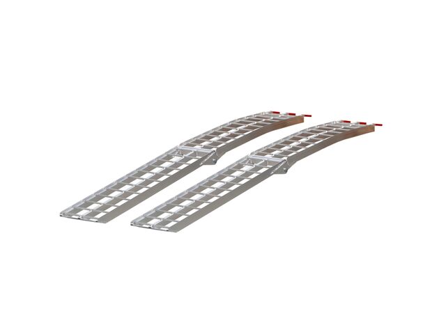 Jeu de rampes ouvertes aluminium pliables 680kg 2230x280mm largeur utile 275mm MW Tools SOP2200