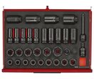 Servante d'atelier rouge haute 12 tiroirs - Mega Master - 528 pièces - rangement avec modules en mousse Teng Tools TKS26R528F