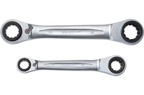 Clés mixtes à cliquet réversible 4en1