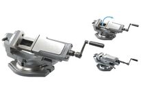 Étau de fraisage inclinable hydraulique système booster largeur des mors 154 mm 3 ouvertures jusque 300 mm hauteur des mors 54 mm Vertex VHT-6U