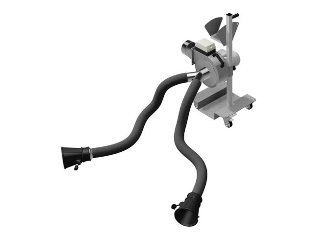 Aspirateur mobile pour gaz d'échappement avec moteur de 0,5 CV | GROLLY-M WORKY