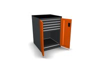 Armoire 5 tiroirs avec portes