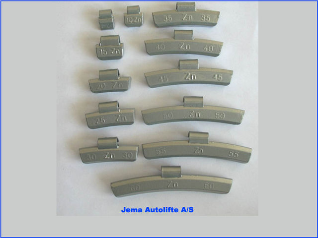 Masse d'équilibrage plastifiée (Jantes Aluminium) de JEMA