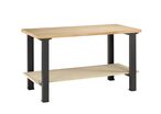 Etabli bois et métal Alpa 40 avec étagère inférieure L.1500
