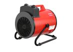 Chauffage électrique soufflant 5 kW - 3x400 V - Thermostat et inclinaison réglable - Portable - IP24 MW Tools WEL05ST