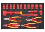 Jeu de douilles et pinces isolées Foam3 tray 3/8 3/8 8- 20mm 6 pans 19 pièces Teng Tools TEFSKV19
