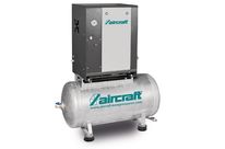 Compresseurs à vis avec cuve 200 litres débit d&amp;#039;air effectif 480 l/min 10 Bar 4 kW 400V Aircraft A-MICRO SE4.0-10-200