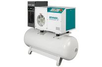 Compresseur à vis sur réservoir 5,5 kw 10 bar 44,4m3/h + FLEXIBLE DE SORTIE 1/2 G - Lg 1600 mm