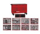 Servante d'atelier complète large - Rouge 9 tiroirs - 615 outils Teng Tools TKW53R615T
