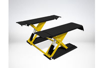 Table électrohydraulique très basse avec double plate-forme : DOUBLE LIFT