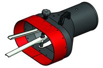 ENTONNOIR POUR TUYAU DIAM 150 MM A PINCE INTERNE ET COLERETT SILICONE