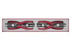 Set Pince circlips TTX-4 tray 40- 100mm DIP 4 pièces Teng Tools TTX474-9E