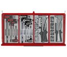 Servante d'atelier rouge 1033 pièces Mega Master set - 16 tiroirs - Qualité professionnelle Teng Tools TKS26R1033T