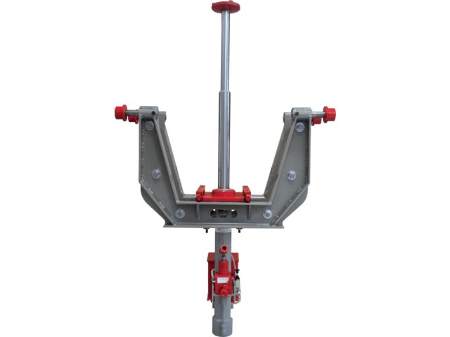 CRIC DE BORD DE FOSSE POIDS LOURDS AVEC BERCEAU DOUBLE EXPANSION 15T POMPE MANUELLE AVEC APPRO