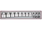 Jeu de douille TTX-4 tray 3/4 19-50mm 14 pièces 6 pans Teng Tools TTX3414