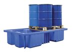 Bac de rétention en polyéthylène pour 2 cubitainer Ecospill OVBIBC2