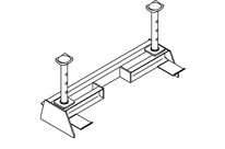 PONT SUPPORT UNIVERSEL GS 15T SANS JEU DE ROULETTES