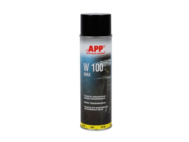 Produit antirouille pour protection de châssis et éléments de carrosserie : APP W100 WAX Spray