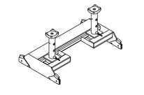 PONT SUPPORT ULTRAPLAT GSB 15T AVEC JEU DE ROULETTES