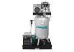 Compresseur à pistons vertical 270 L - 650 l/min - 10 bar - 4 kW / 5,5 CH 400 V - Sécheur d'air et filtre intégrés Aircraft AIRPROFI 703/270KK