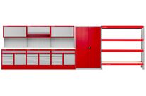 Mobilier d&#039;atelier 6,4 m armoire rayonnage de stockage MW Tools PRACO3559KS