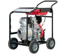 Pompe à eau 4 haut débit - 96 000 L/h - Moteur thermique diesel 10 ch - Hauteur de refoulement 31 m - Démarrage électrique MW Tools WP9400D