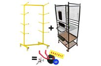 SUPER PROMO !! Support mobile 8 pares-chocs + Chariot de rangement pour garagistes 