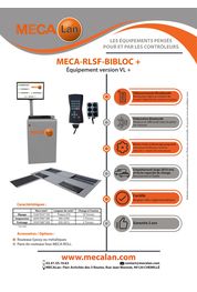 Catalogue Equipements MECALan pour centre de contrôle technique