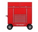 Servante d'atelier robuste avec armoires et 8 tiroirs - Grandes roues ø 458 mm avec freins à disque - Idéale pour terrains irréguliers MW Tools GWB3MAX5