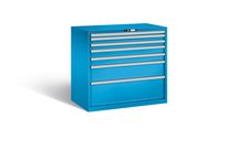 Armoire fixe à 7 tiroirs (1x50*/2x75/2x100/1x200/1x300) *75/200kg | KEY Lock RAL 5012