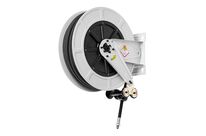 Enrouleur air et eau 12 m Ø G 1/2 (f) 20 bars Acier Peint, ABS avec enroulement automatique et support mural fixe Raasm RA.9430.101