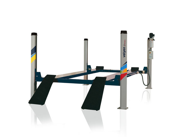 Pont élévateur à 4 colonnes hydraulique 4 T extralarge alignement 3D