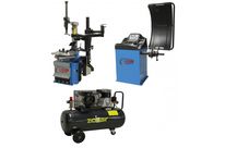 Pack équilibreuse et démonte-pneu + compresseur 100L HAMDI ATELIER 