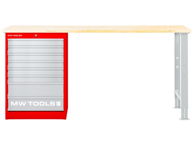 Établi modulaire Multiplex avec armoire à tiroir 8T 2000 mm MW Tools MOD20LP8