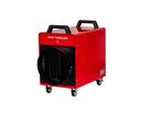 Chauffage électrique de chantier soufflant 15kW 400V portable MW Tools WEL15P