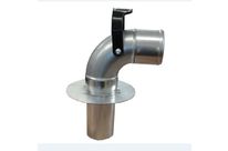 Courbe porte-tuyau à raccord pour aspiration des gaz d’échappement | GFT-B WORKY