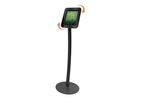 Support de sol pour tablette digitale sur pied courbé