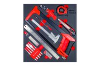 Set d'outils de coupe et de mesure 32 pièces module en mousse pour servante d'atelier MW Tools MWPS32