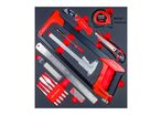 Set d'outils de coupe et de mesure 32 pièces module en mousse pour servante d'atelier MW Tools MWPS32