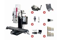 Perceuse-fraiseuse X 480 mm Y 175 mm Z 370 mm BT20 0,95 kW 230V changement d&amp;#039;outil mécanique avec accessoires Optimill MH22V PACK