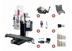 Perceuse-fraiseuse X 480 mm Y 175 mm Z 370 mm BT20 0,95 kW 230V changement d'outil mécanique avec accessoires Optimill MH22V PACK